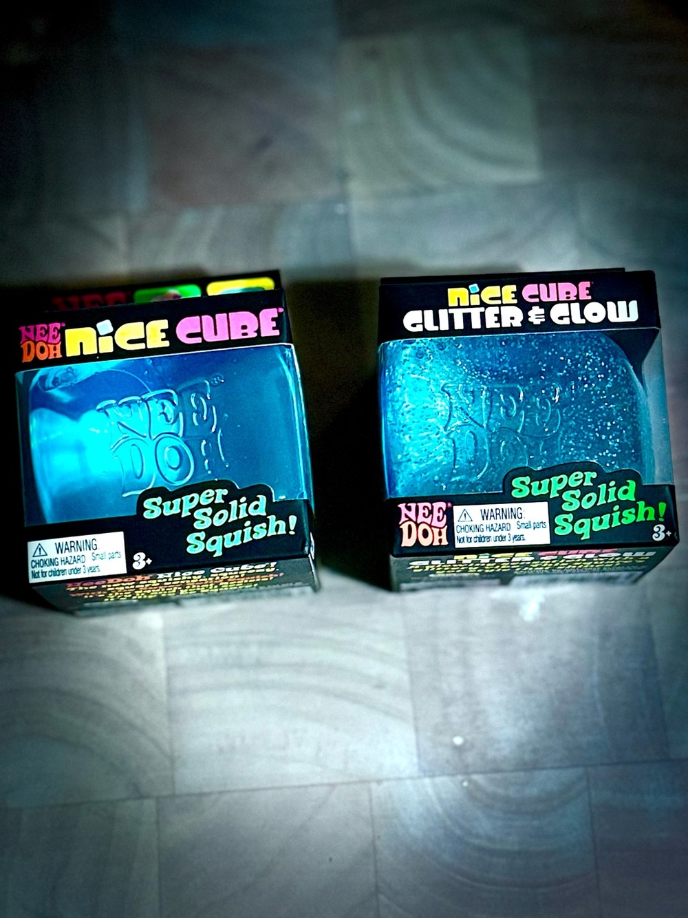 NeeDoh Nice Cube Glitter & Glow + NeeDoh Nice Cube